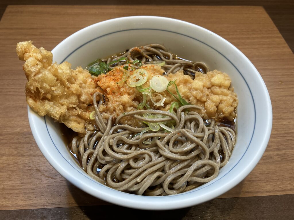 桜木町立ち食いそば川村屋私の食べたイカ天そば